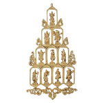 BudhShiv Brass Dashavatar Vertical Wall Hanging 25 Inch - Premium Art | Jaipurio